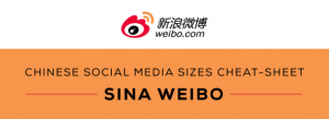 Weibo Chinese social media size chart